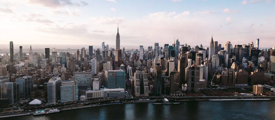 aerial photography of Empire State building